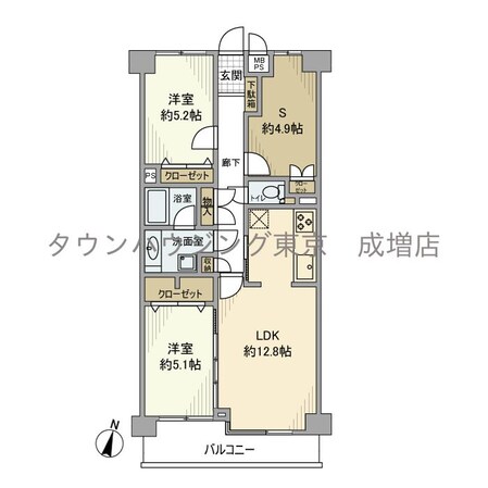 ライオンズマンション新板橋の物件間取画像